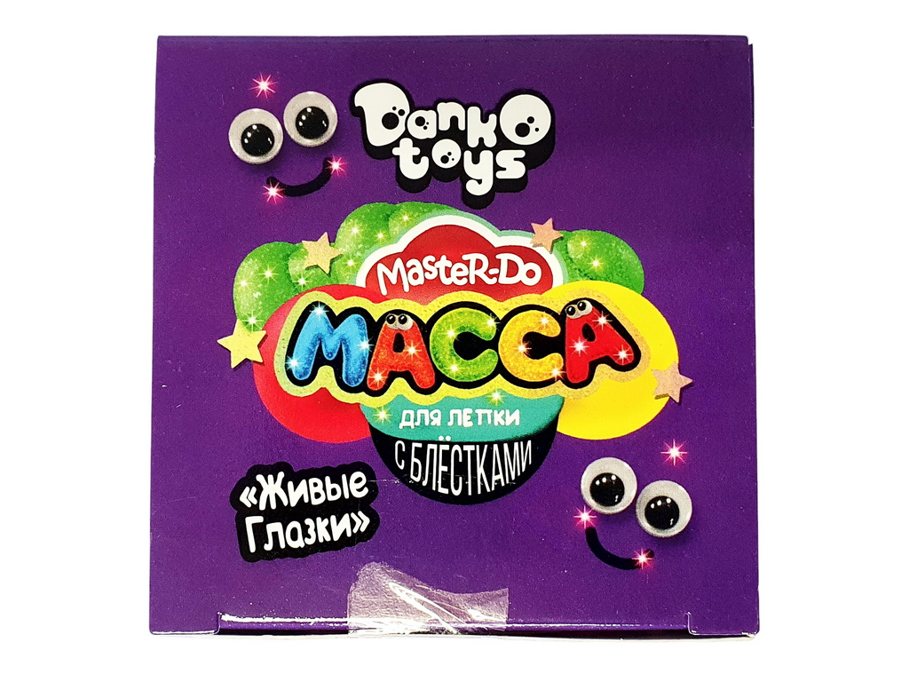 Масса для лепки с блёстками Master Do 9 цветов, Danko Toys