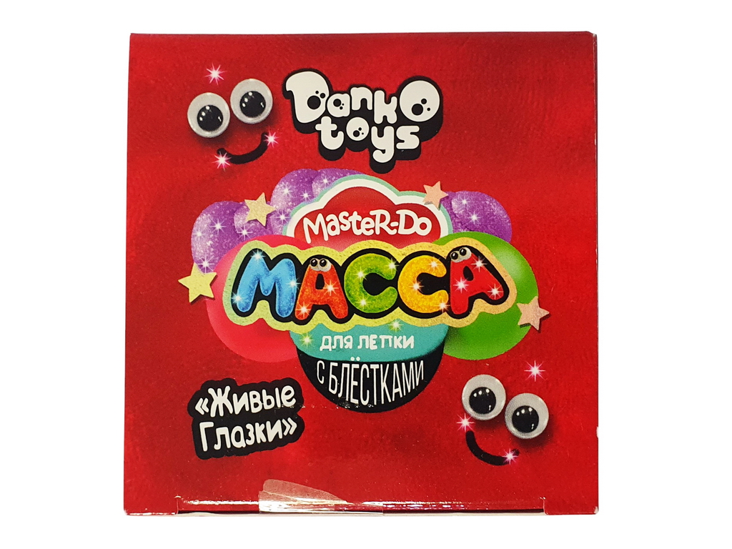 Масса для лепки с блёстками Master Do 9 цветов, Danko Toys