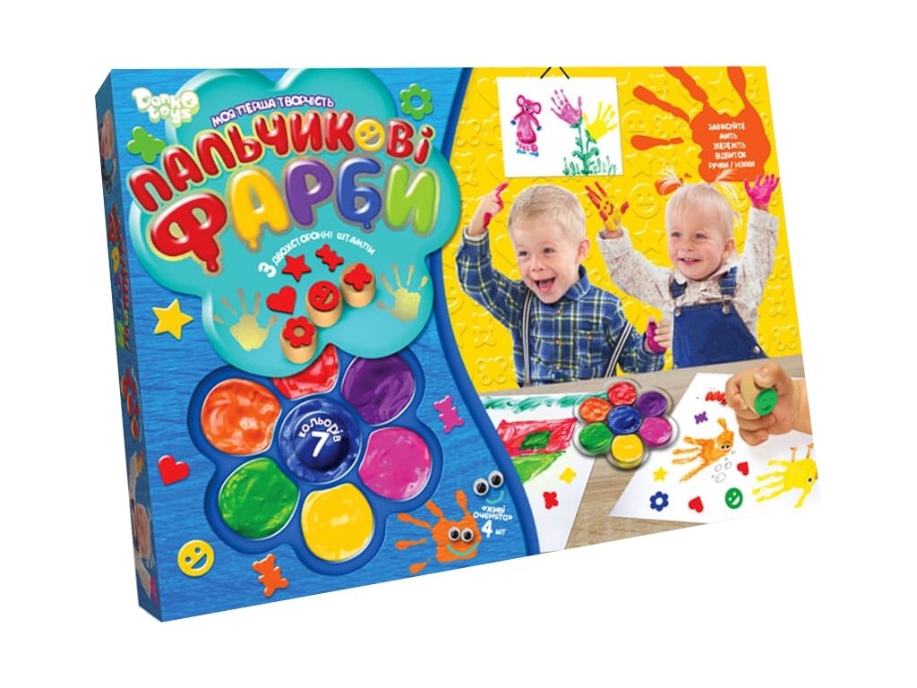 Набор для творчества Моё первое творчество Пальчиковые краски, Danko Toys