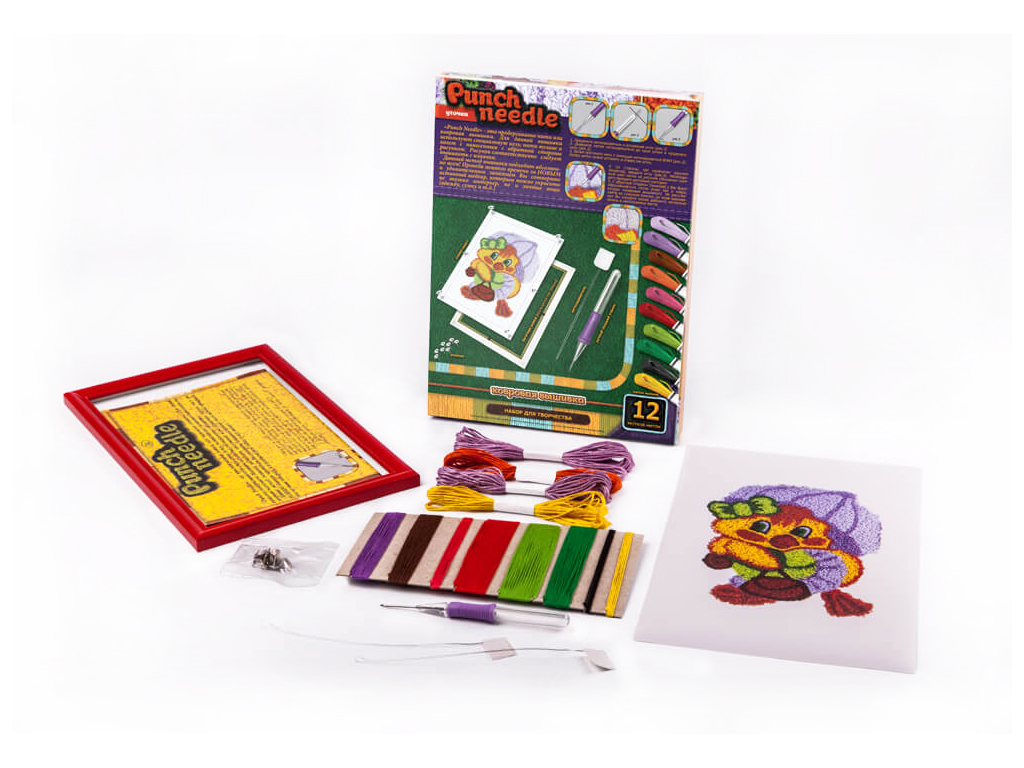 Набір для творчості Килимова вишивка Каченя Punch needle, Danko Toys