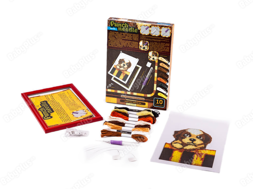 Набір для творчості Килимова вишивка Щеня Punch needle, Danko Toys