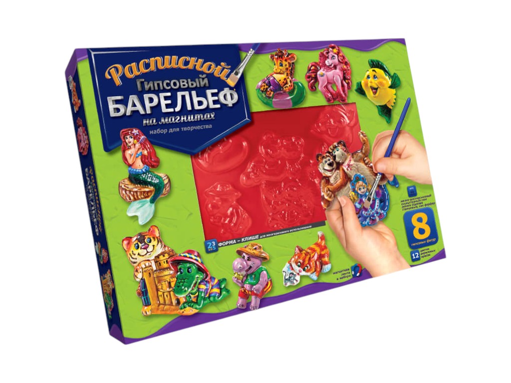 Набір для творчості Писаний гіпсовий барельєф великий, Danko Toys