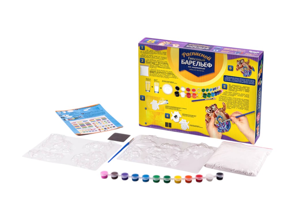 Набір для творчості Писаний гіпсовий барельєф великий, Danko Toys