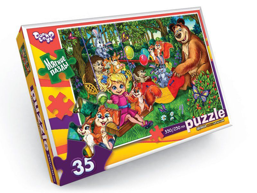 Мягкие пазлы 35 элементов, Danko Toys