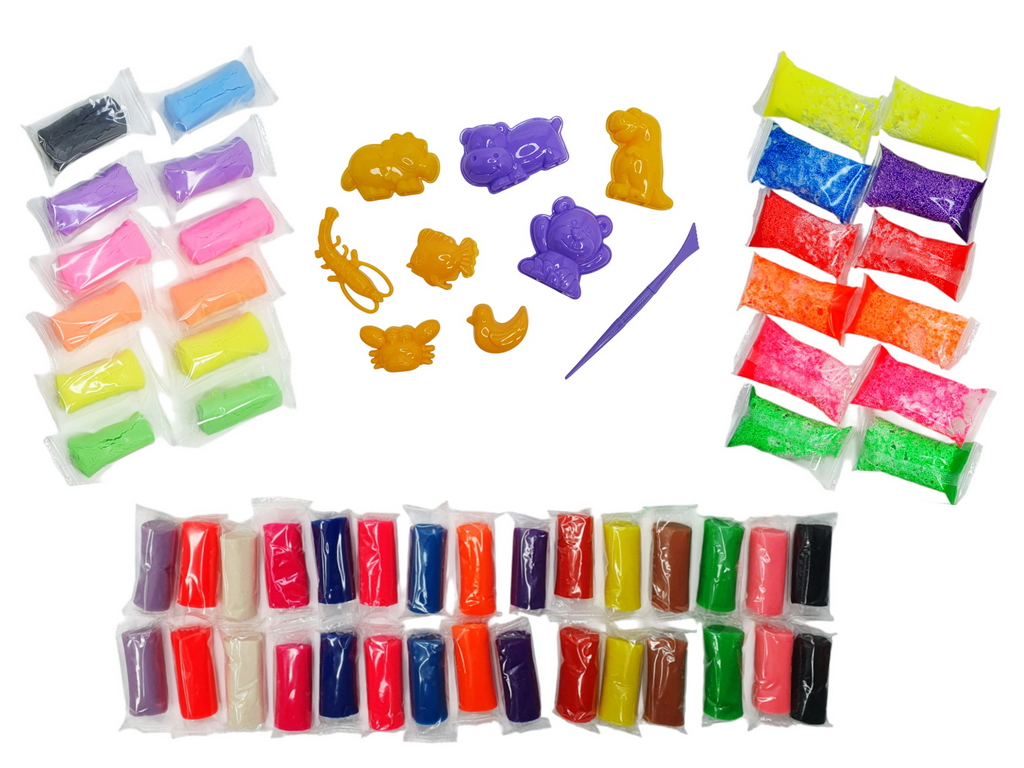 Тісто для ліплення Master Do BUBBLE CLAY AIR CLAY у брикетах 3в1, Danko Toys
