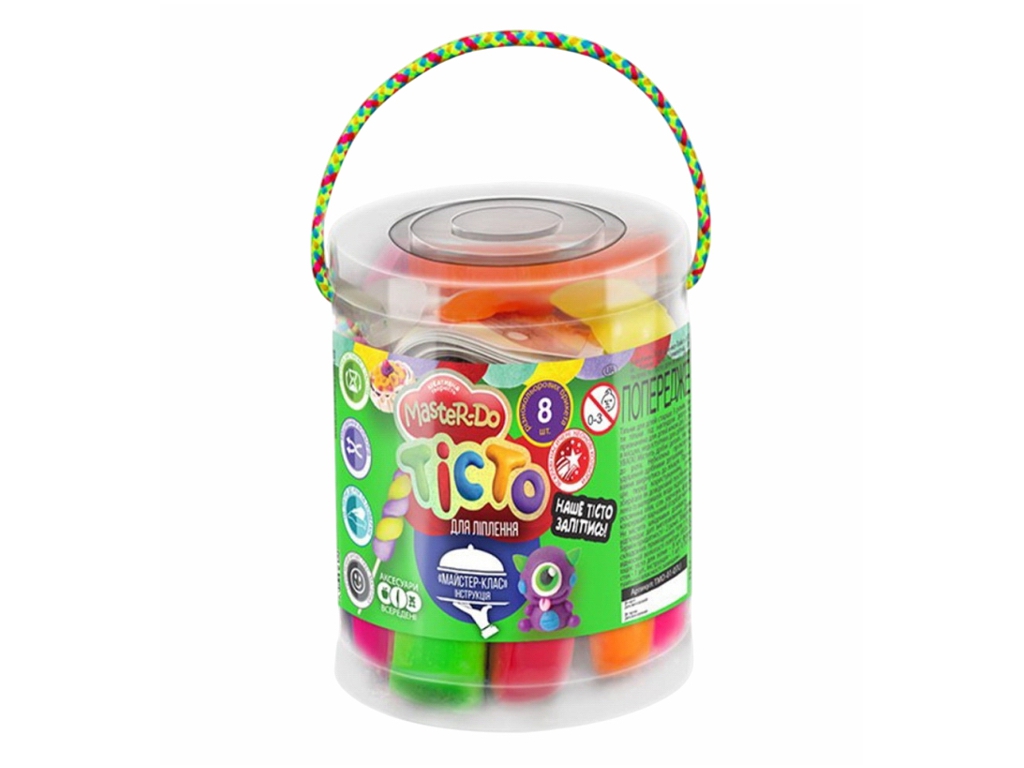 Тесто для лепки Master Do 8 цветов, Danko Toys