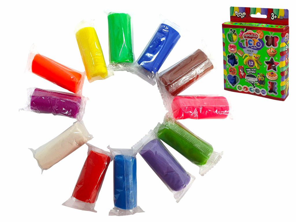 Тесто для лепки Master Do 12 цветов, Danko Toys
