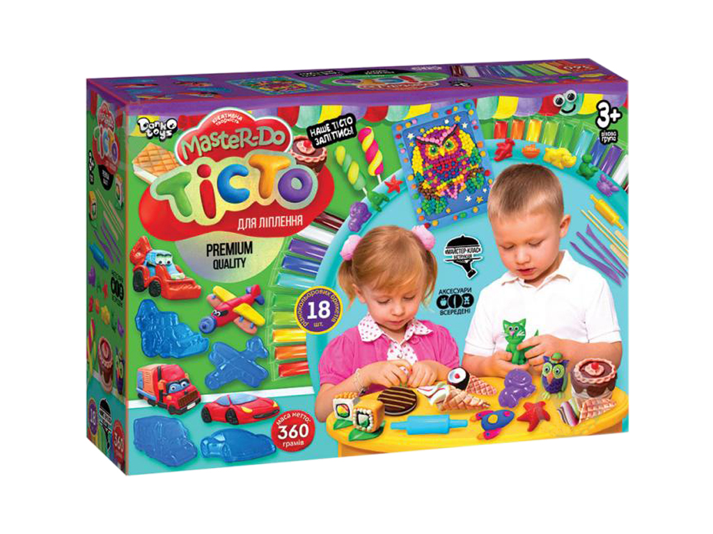 Тісто для ліплення Master Do 18 кольорів, Danko Toys