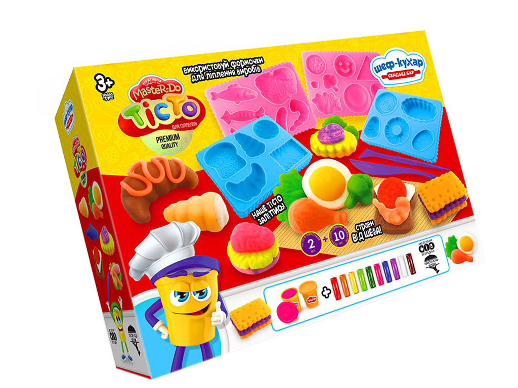 Тесто для лепки Master Do Шеф-повар Сэндвич-бар, Danko Toys