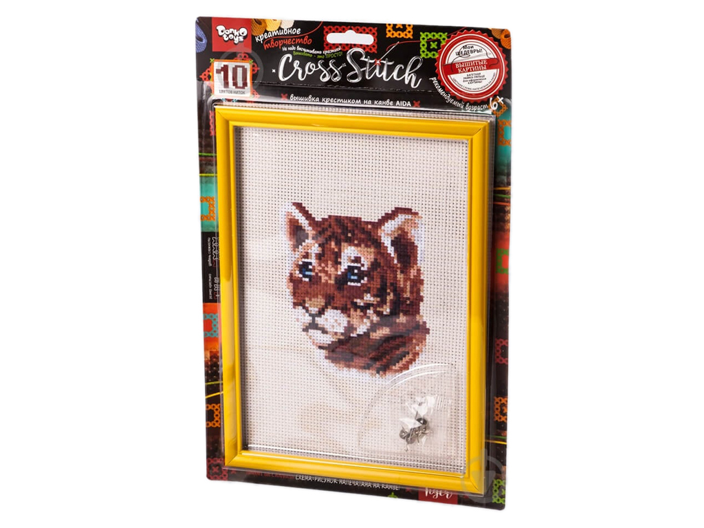 Набір креативної творчості Вишивка хрестиком на канві CROSS STITCH, Danko Toys