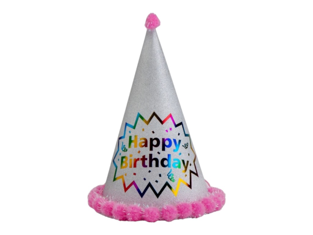Колпак "Happy Birthday" 9093-002, розовый