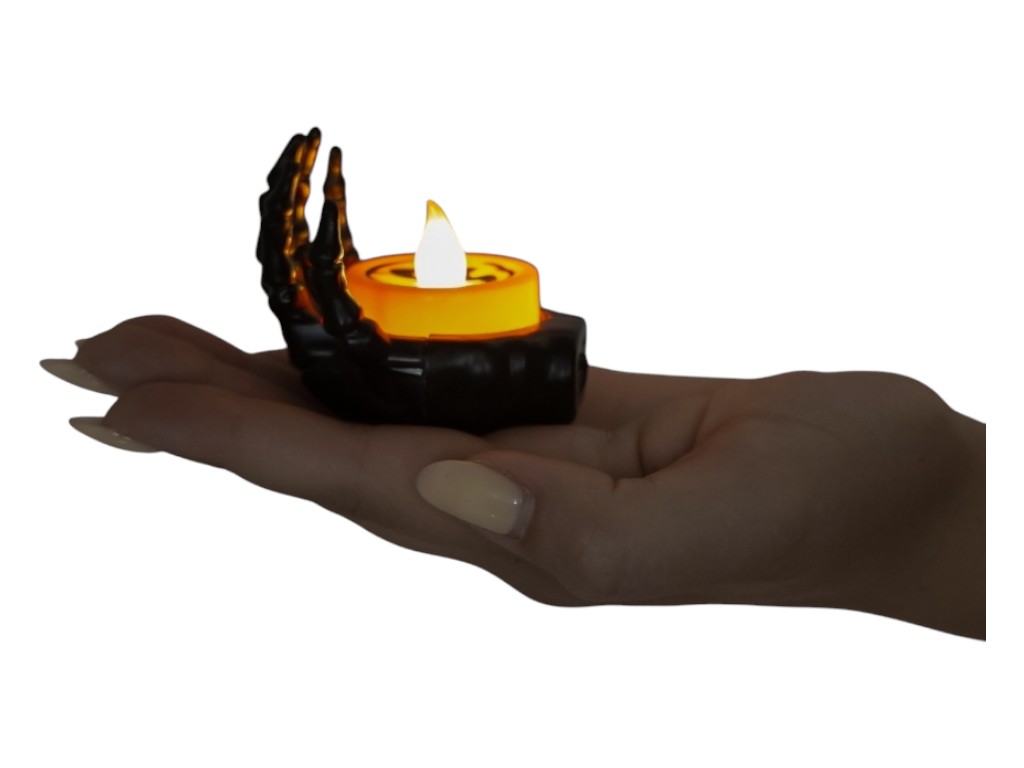Светодиодные свечи (LED) Рука скелета, 5 см, 2 вида