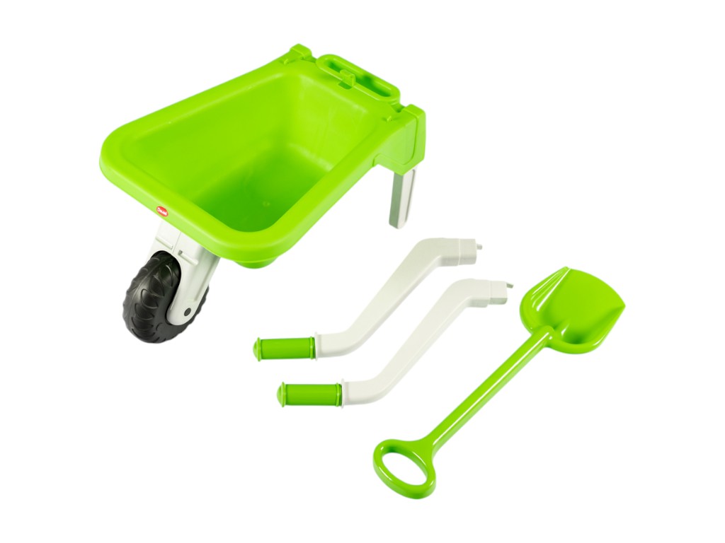 Тачка детская с лопатой 01530/02, 82,5 см, для перевозки песка, Doloni Toys