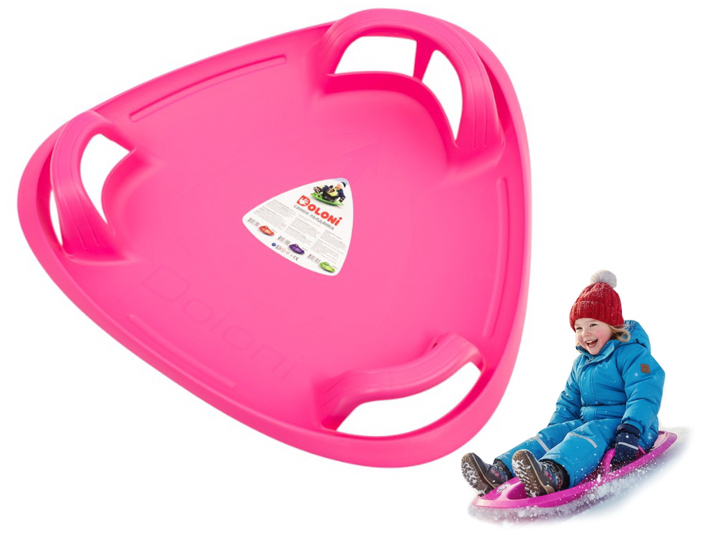 Санки-Ледянка розовые. Doloni Toys 06551/1