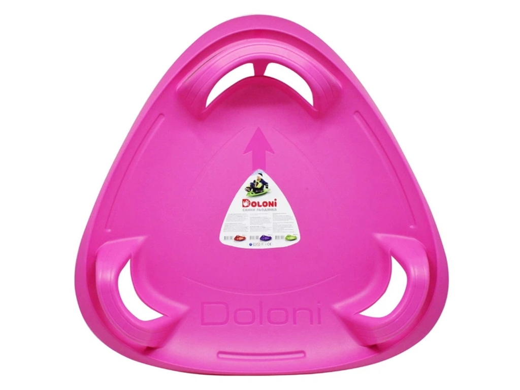 Санки-Ледянка розовые. Doloni Toys 06551/1