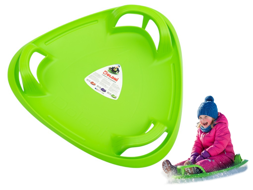 Санки-ледянка салатовые. Doloni Toys 06551/3