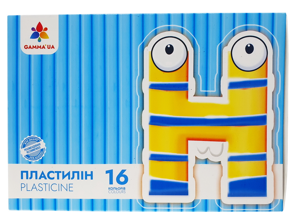 Набір пластиліну, 16 кольорів. Гамма