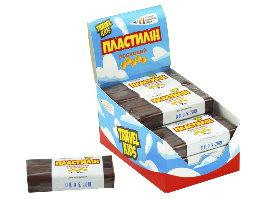 Пластилін восковий, Гамма 333109, коричневий, (Ціна за 1 шт)