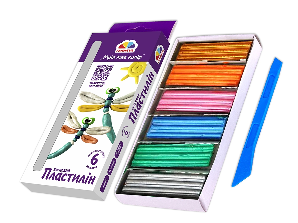 Пластилін восковий, Перламутр, Гамма 400303.