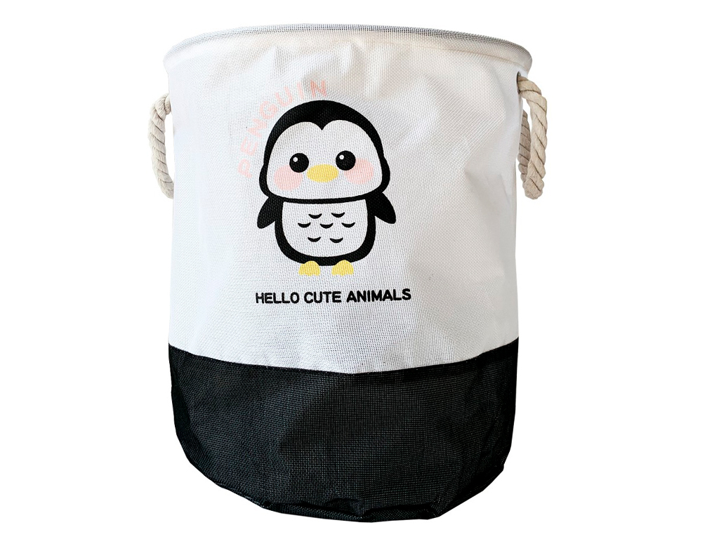 Корзина для игрушек и белья Hello cute animals Пингвин. MegaZayka 1006