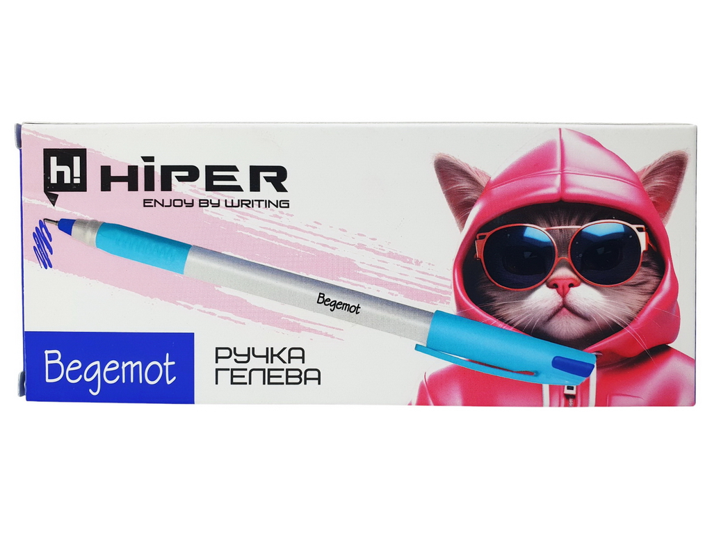 Ручка гелевая Hiper Begemot синяя