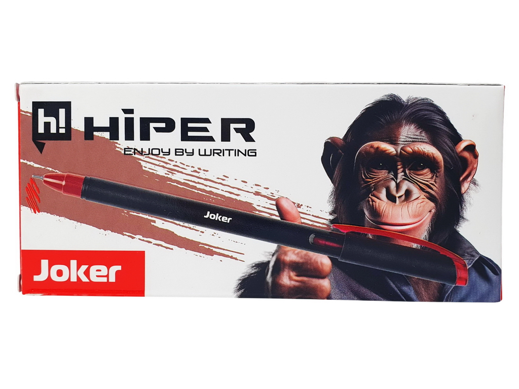 Ручка гелевая Hiper Joker красная