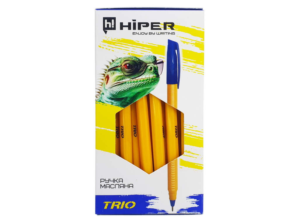 Ручка масляная Hiper Trio с синим чернилом, 0,7мм