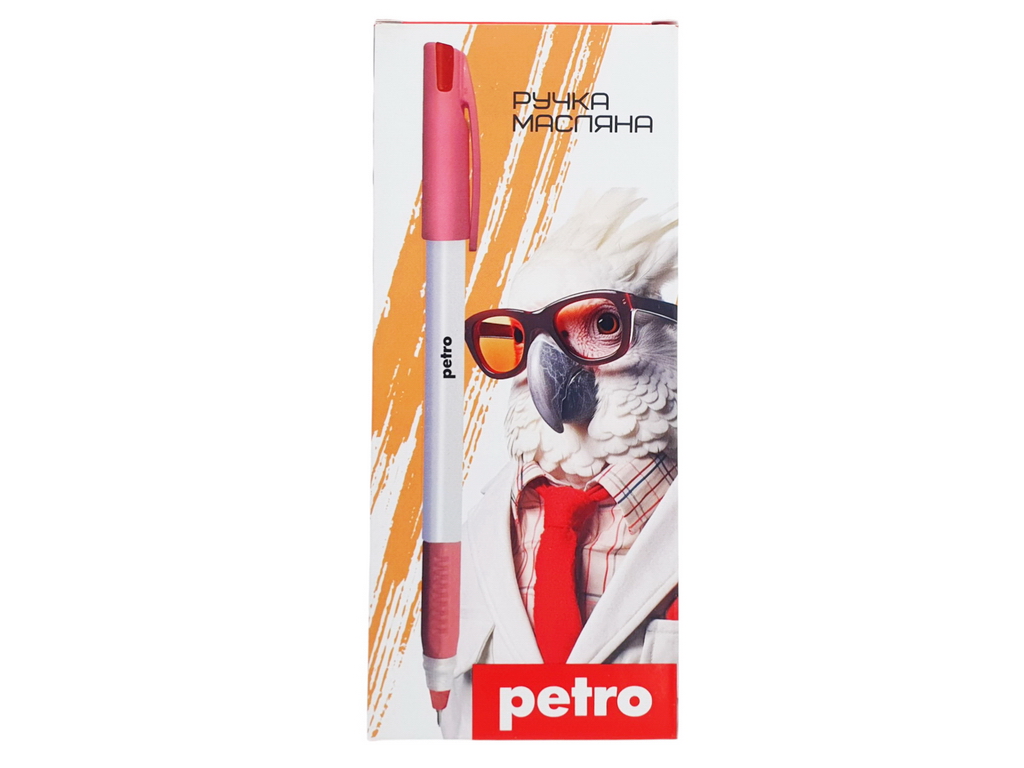 Ручка масляная Hiper Petro с красным чернилом, 0,7мм