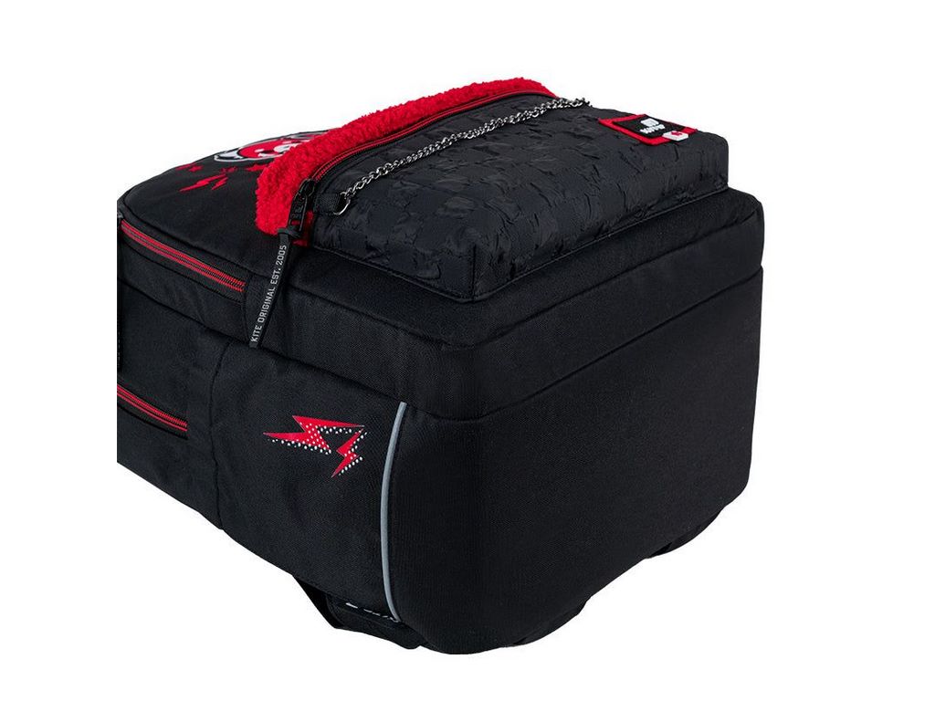 Рюкзак шкільний Aggretsuko з ортопедичною спинкою, відділенням для планшета та брелоком-підвіскою