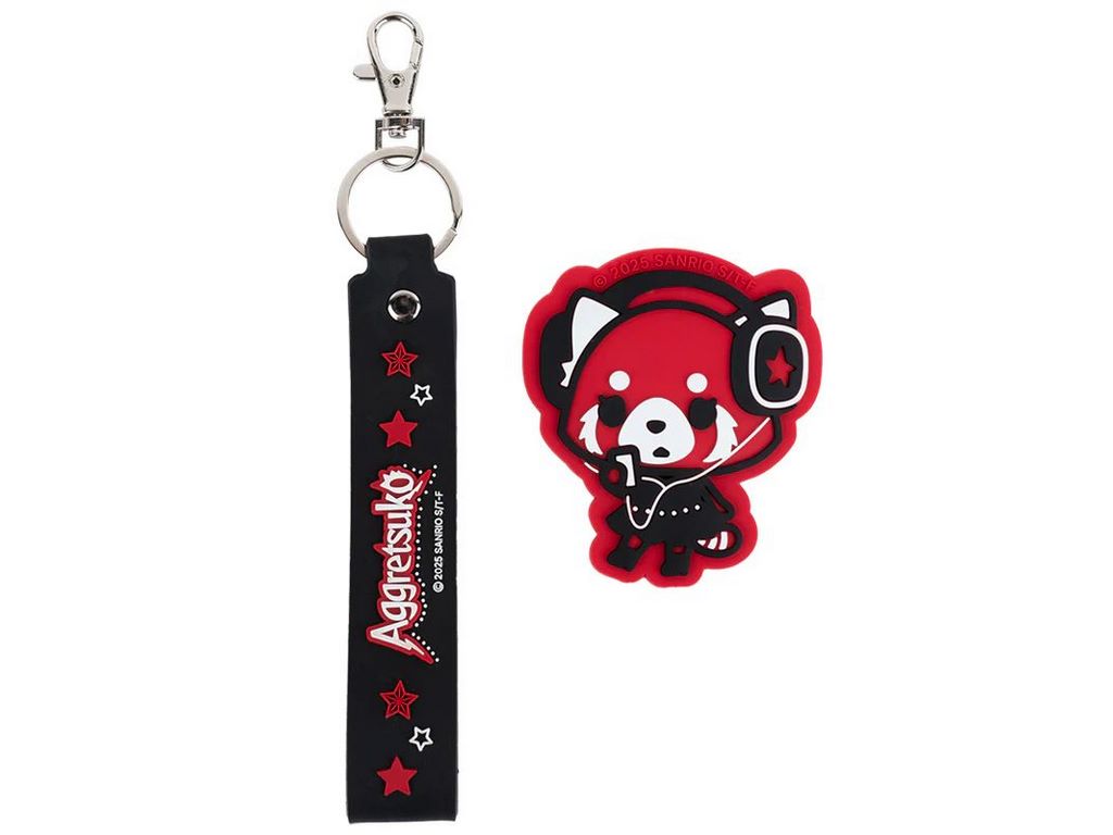 Набор бейдж на липучке и подвеска, 2 штуки, Aggretsuko, Kite