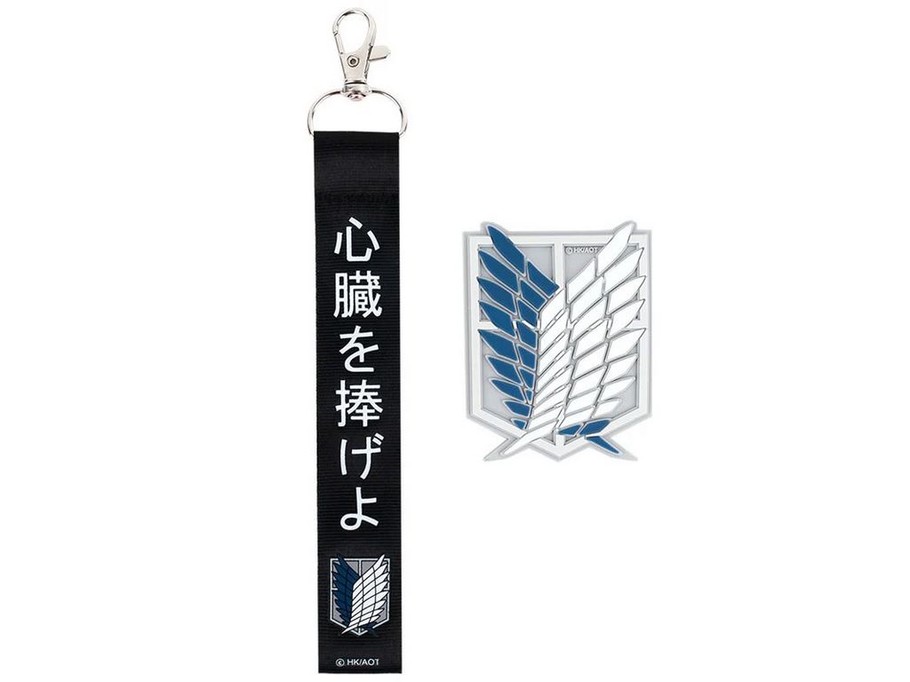 Набор бейдж на липучке и подвеска, 2 штуки, Attack on Titan Season 1-3, Kite