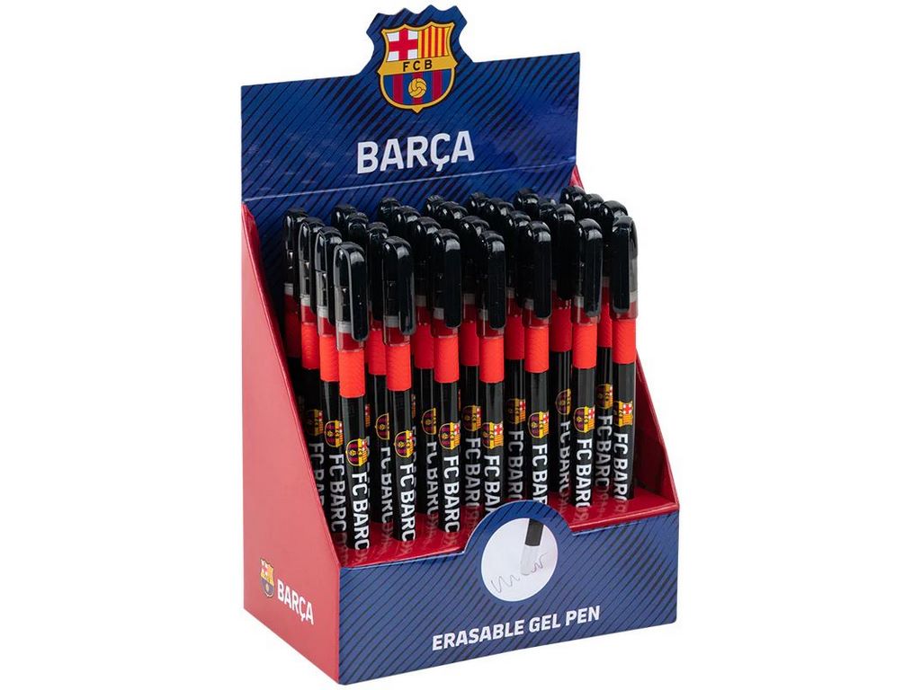 Ручка гелевая синяя пиши-стирай, FC Barcelona, Kite