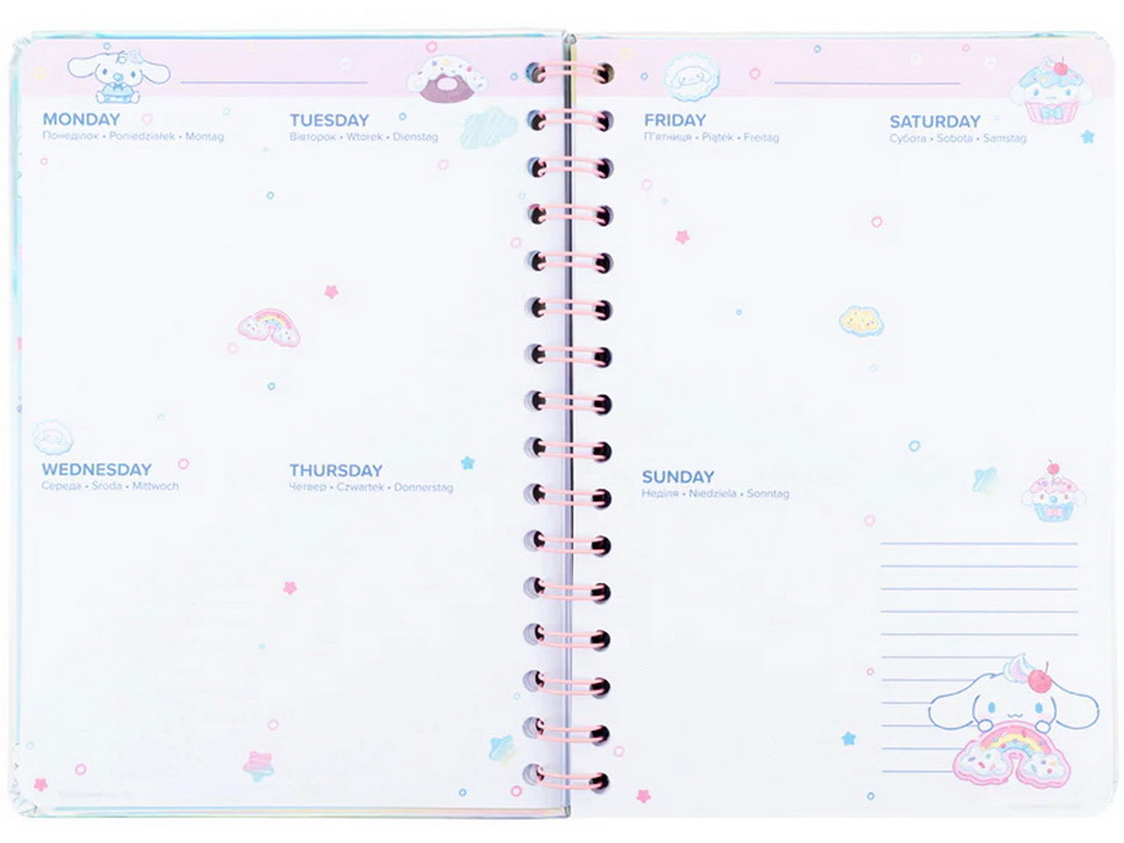 Дневник-планер на спирали Kite CR26-438 Cinnamoroll