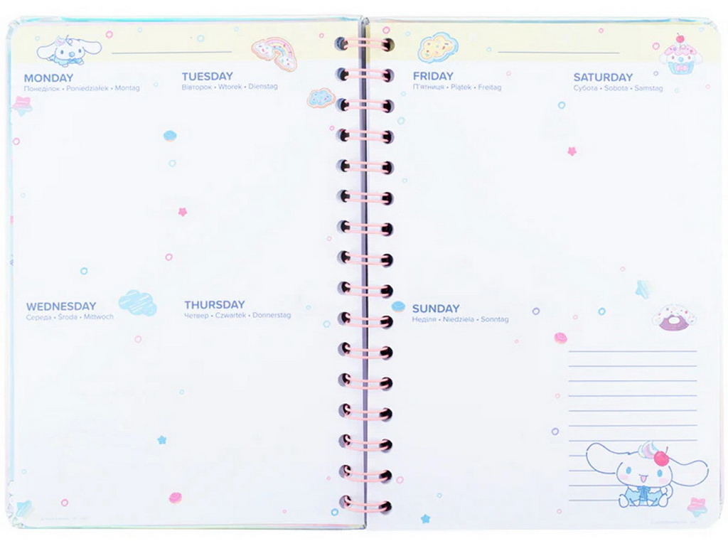 Дневник-планер на спирали Kite CR26-438 Cinnamoroll