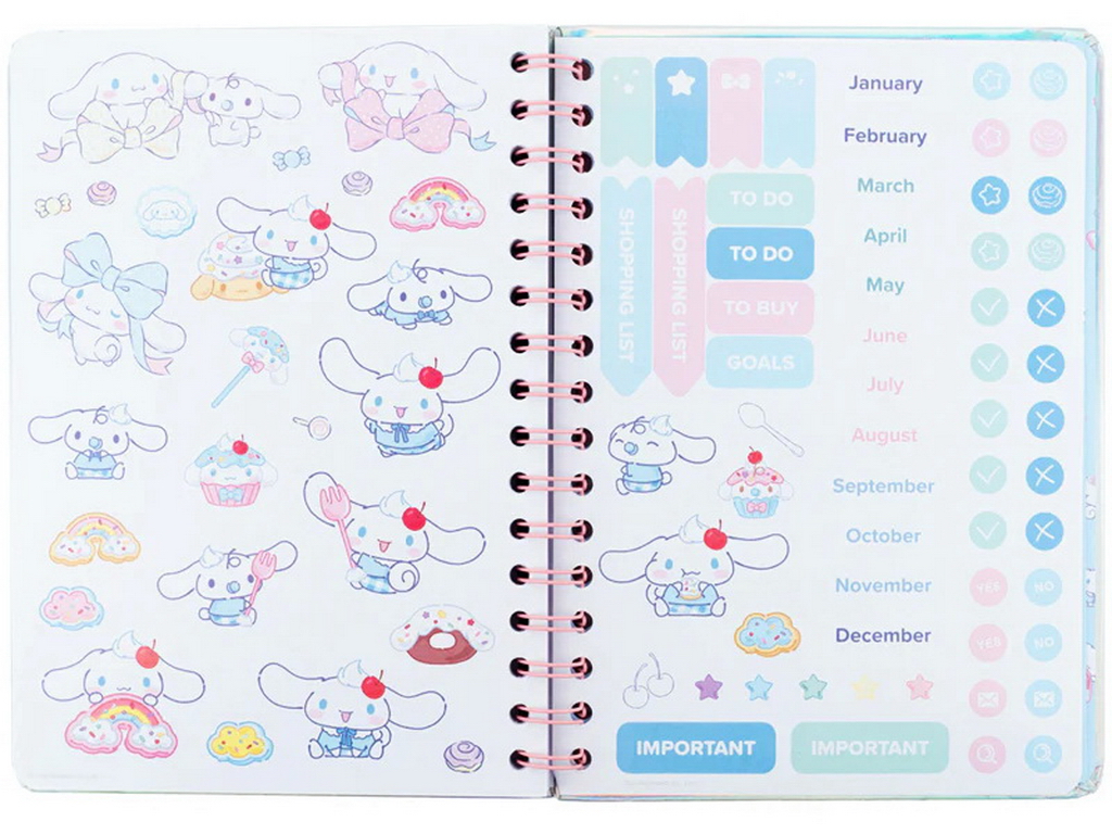 Дневник-планер на спирали Kite CR26-438 Cinnamoroll
