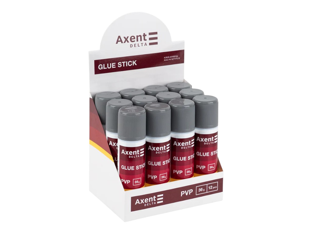 Клей-карандаш Axent Delta PVP, 36 г