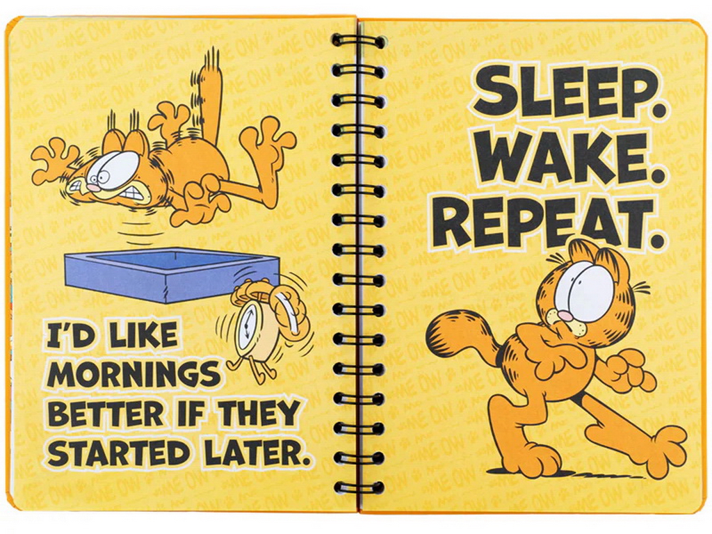 Дневник-планер на спирали Kite Garfield GF26-438