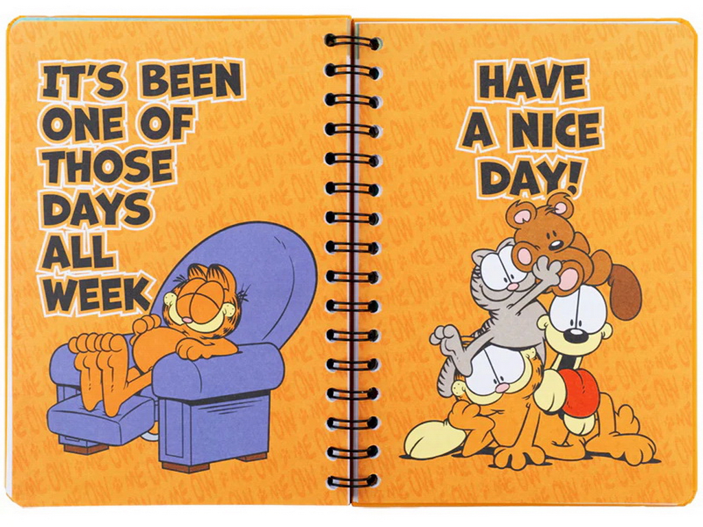 Дневник-планер на спирали Kite Garfield GF26-438