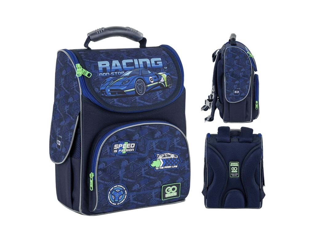 Рюкзак шкільний каркасний Racing, GoPack