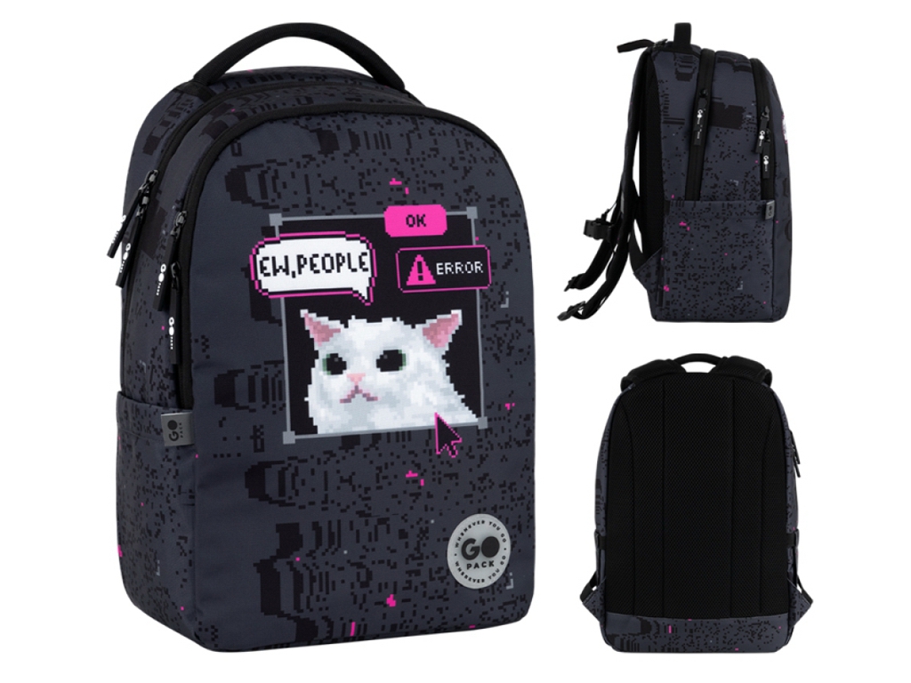 Рюкзак шкільний GoPack Teens GO26-135M-2, 39x29x13 см, з відділеннями, GoPack