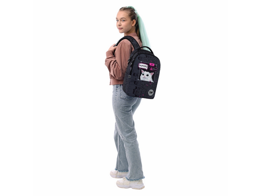 Рюкзак шкільний GoPack Teens GO26-135M-2, 39x29x13 см, з відділеннями, GoPack