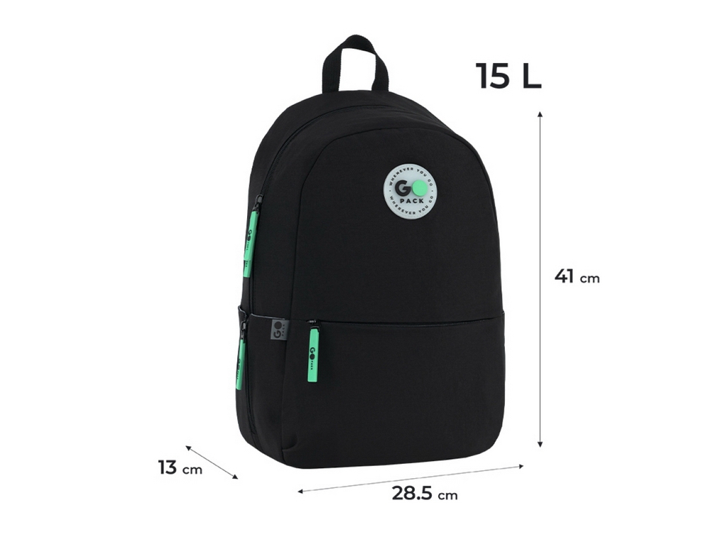 Рюкзак школьный подростковый GoPack GO26-188M-4, черный