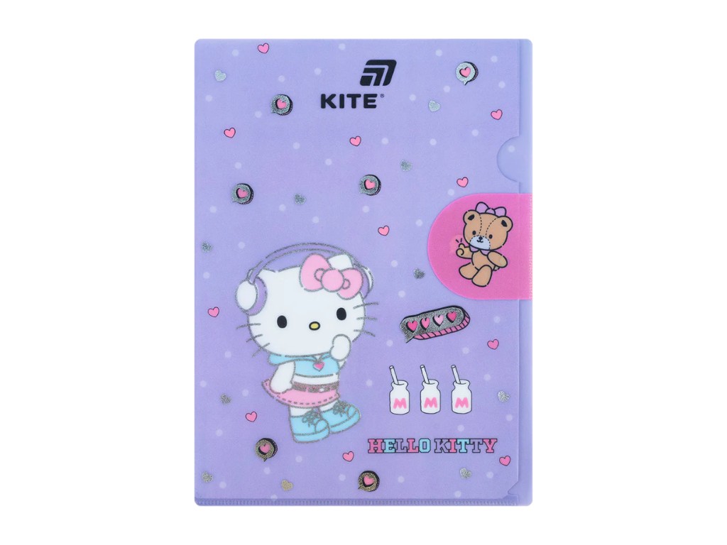 Папка-уголок с клапаном Hello Kitty HK25-248-5, формат A4, полипропилен, Kite