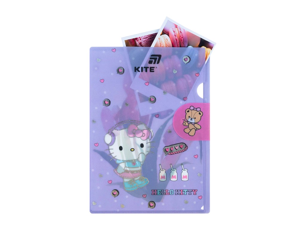 Папка-уголок с клапаном Hello Kitty HK25-248-5, формат A4, полипропилен, Kite