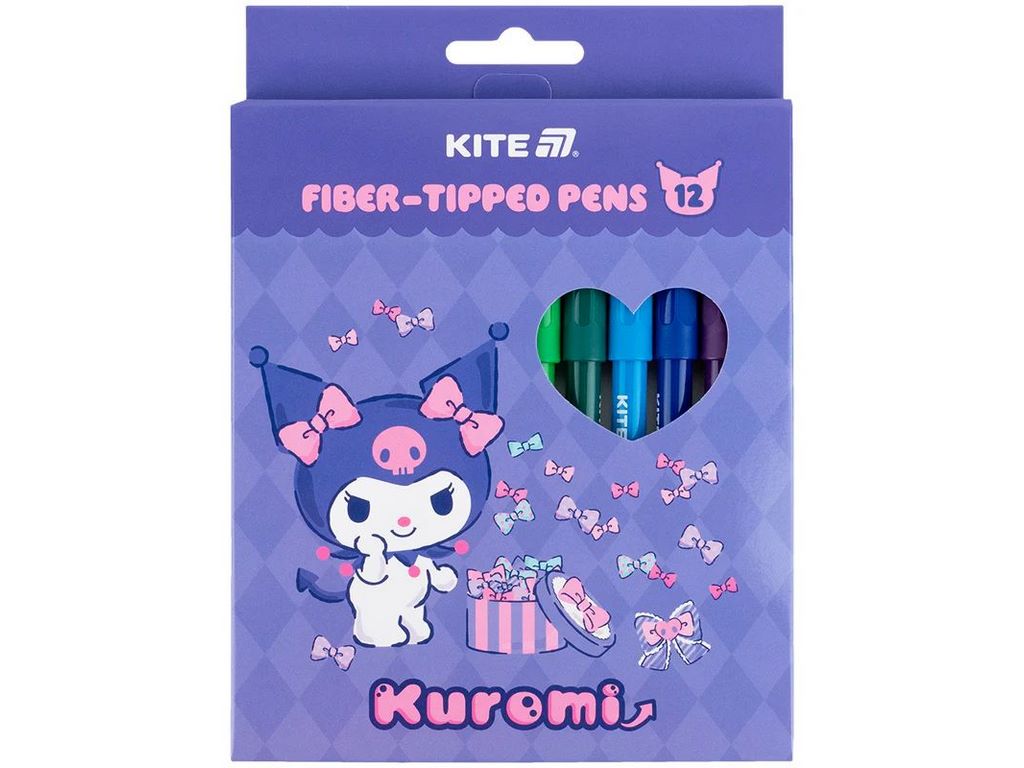 Фломастери Kuromi 12шт, Kite
