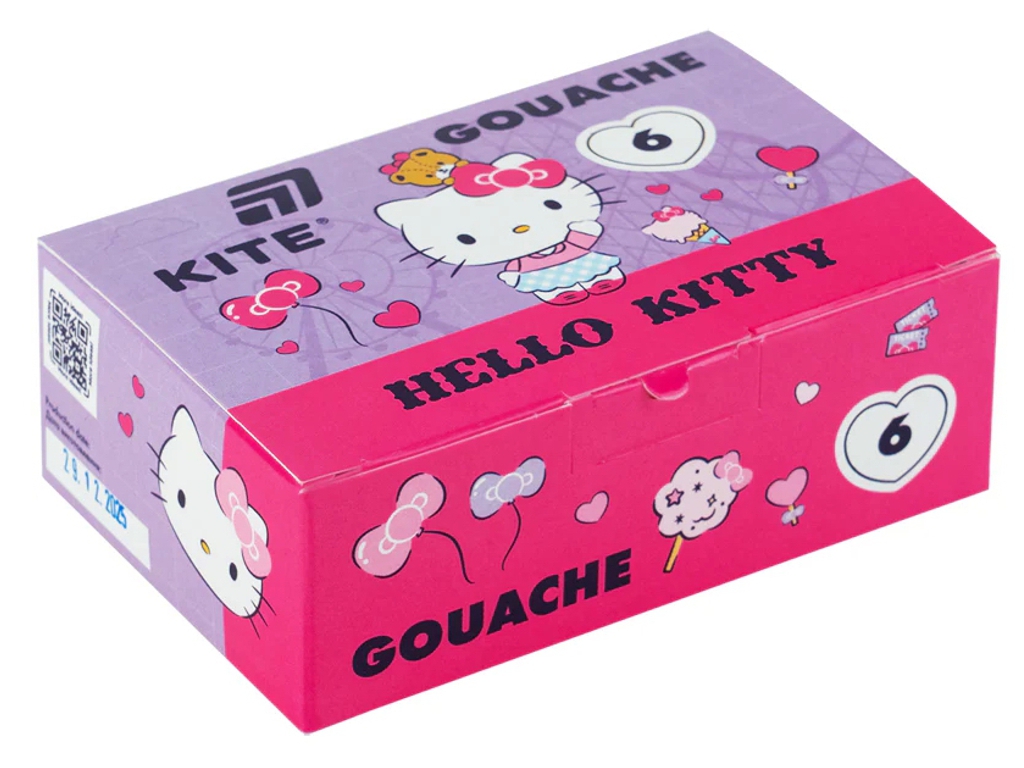 Гуашь Kite HK26-062, 6 цветов, 20 мл