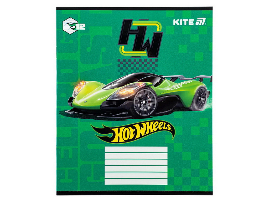 Тетрадь в косую линию на 12 листов, Hot Wheels (цена за 1шт)