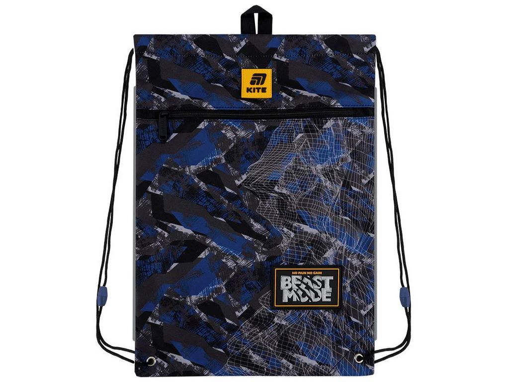 Сумка для взуття зі шнурками Beast Mode K25-601M-10, 46×33 см, затяжка шнурком, Kite