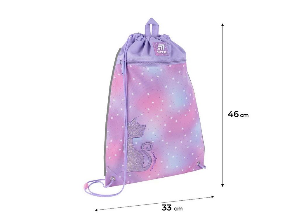 Сумка для взуття зі шнурками Catsline K25-601M-19, 46×33 см, затяжка шнурком, Kite