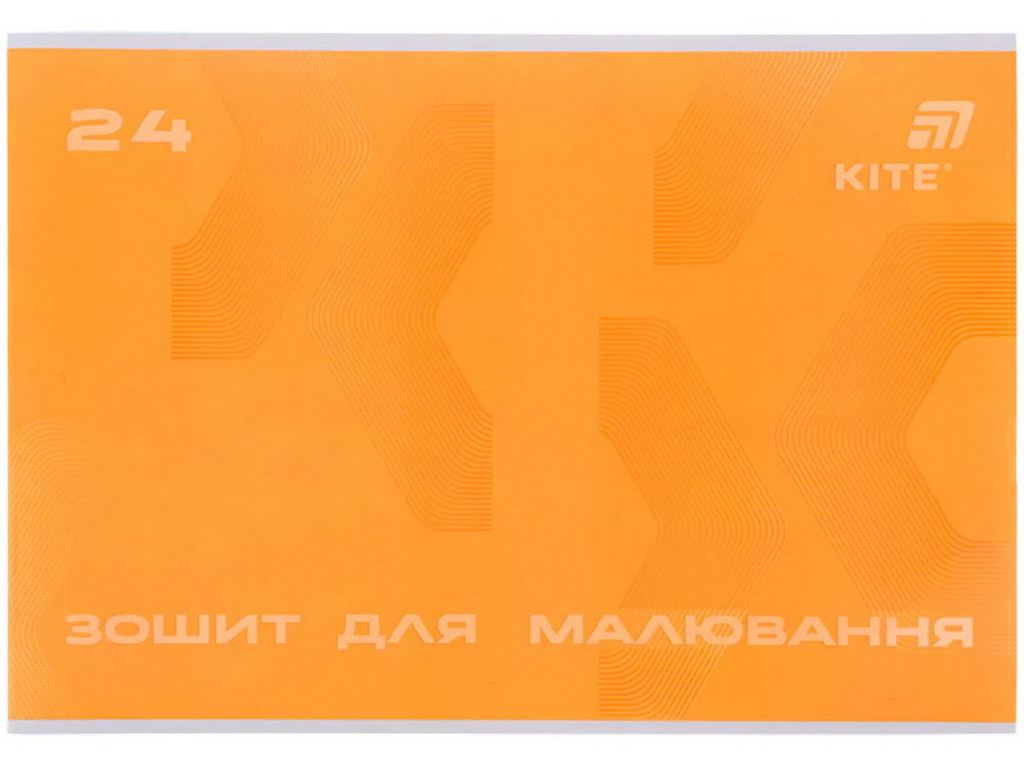 Альбом для рисования, 24 листов, скоба, софт тач + УФ лак, , Kite K26-242